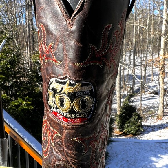 Tony lama 100th Year Anniversary cowboy boot in men\'s size 11D *READ* main image 8